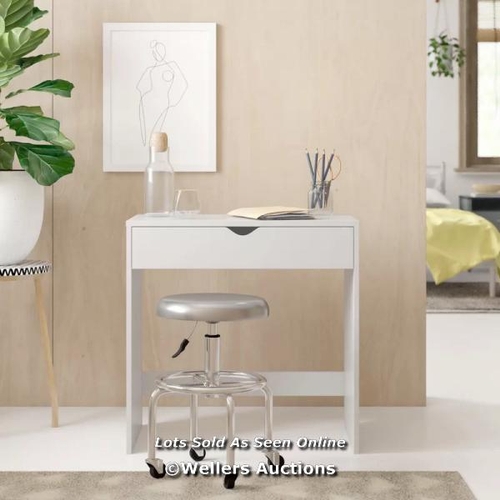 8787 - RRP: 43.99 - ZIPCODE DESIGN WILMA 75CM W RECTANGULAR WRITING DESK / COLOUR: WHITE / PLEASE NOTE - IN... 