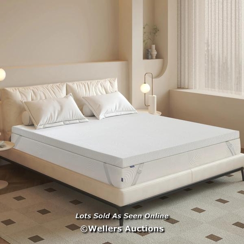 8541 - RRP: 73.99 - SUBRTEX 7.5CM GEL MEMORY FOAM MATTRESS TOPPER / SIZE: DOUBLE (4'6) / PLEASE NOTE - INTE... 