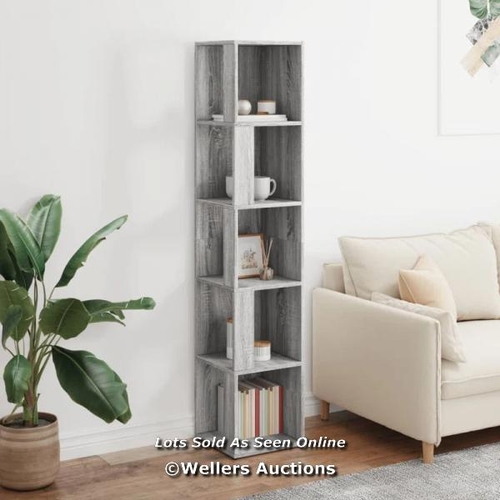 8542 - RRP: 81.99 - LATITUDE RUN KYNESHA CORNER BOOKCASE / COLOUR: GREY SONOMA / PLEASE NOTE - INTERNET STO... 