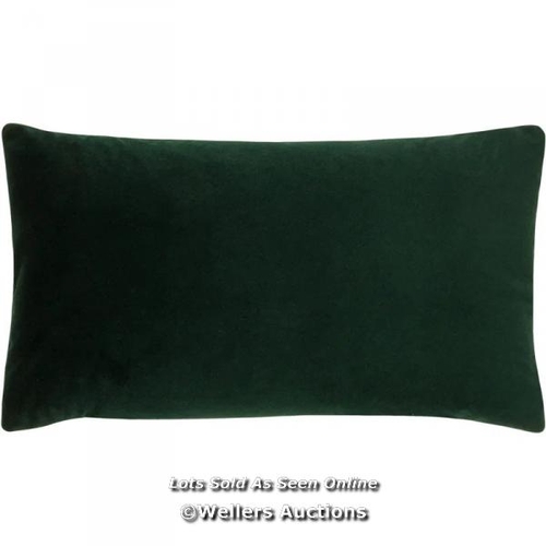 8714 - RRP: 17.99 -  BORQUEZ CUSHION WITH FILLING / COLOUR: BOTTLE GREEN, SHAPE: RECTANGULAR, SIZE: 30CM X ... 