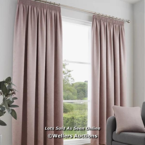 8716 - RRP: 19.71 - FUSION GALAXY PENCIL PLEAT ROOM DARKENING CURTAINS / PANEL SIZE: WIDTH 168 X DROP 137CM... 