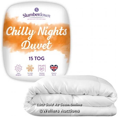 8742 - RRP: 33.99 - SLUMBERDOWN CHILLY NIGHTS 15 TOG EXTRA WARM & THICK HEAVYWEIGHT WINTER MACHINE WASHABLE... 