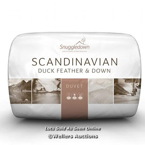 8767 - RRP: 69.99 - SNUGGLEDOWN SNUGGLEDOWN SCANDINAVIAN DUCK FEATHER & DOWN 230 THREAD COUNT 10.5 TOG ALL ... 