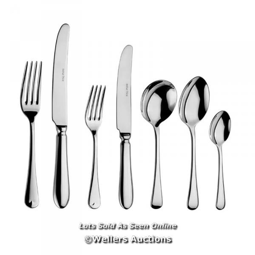 8779 - RRP: 201.76 - ARTHUR PRICE GEORGIAN 44 PIECE 18/10 STAINLESS STEEL CUTLERY SET, SERVICE FOR 6 / PLEA... 