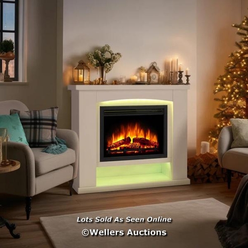 8685 - RRP: 372.79 - CASTLETON FIRES & FIREPLACES LARRY ELECTRIC FIRE / COMES IN TWO BOXES / PLEASE NOTE - ... 