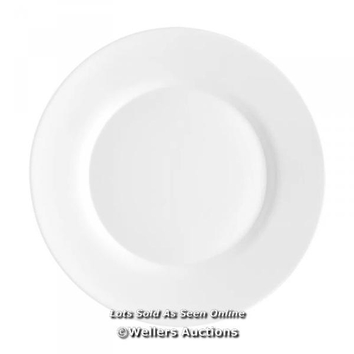 8700 - RRP: 12.99 - BORMIOLI ROCCO TOLEDO GLASS DINNER PLATES - 25CM / PLEASE NOTE - INTERNET STOCK IMAGE U... 