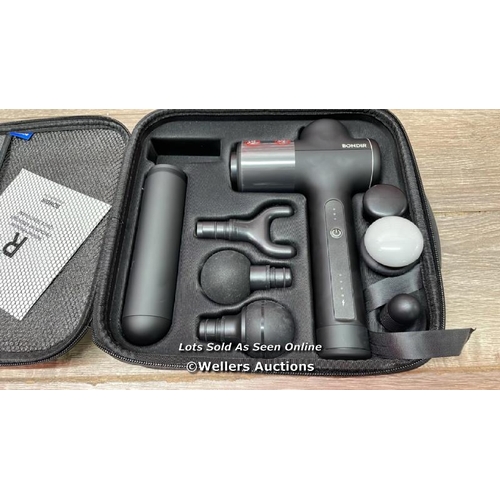 2063 - R2 PRO RELIEVE + RECOVER PERCUSSIVE MASSAGE GUN / NO POWER / PALLET 2