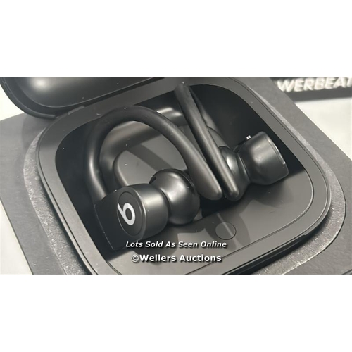 2267 - POWERBEATS PRO /TOTALLY WIRELESS EARPHONES / BLACK / MY582ZM/A / POWERS UP & CONNECTS VIA BLUETOOTH ... 