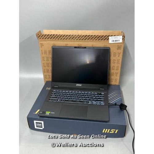 2276 - MSI PRESTIGE, INTEL CORE ULTRA 7, 32GB RAM, 1TB SSD, NVIDIA GEFORCE RTX 4050, 14 INCH LAPTOP, 9S7-14... 