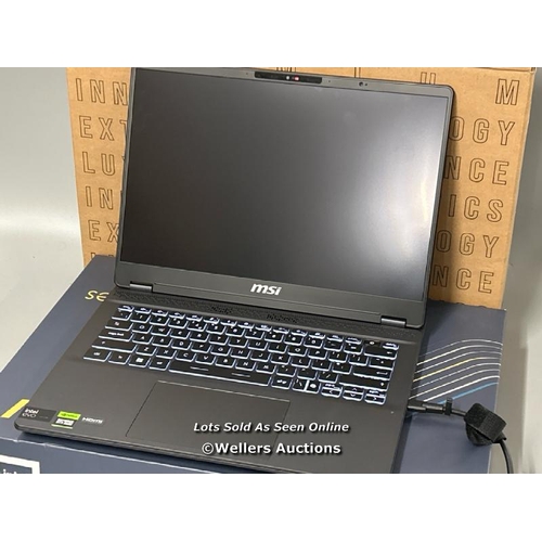 2276 - MSI PRESTIGE, INTEL CORE ULTRA 7, 32GB RAM, 1TB SSD, NVIDIA GEFORCE RTX 4050, 14 INCH LAPTOP, 9S7-14... 