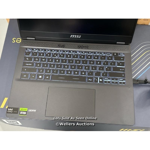 2276 - MSI PRESTIGE, INTEL CORE ULTRA 7, 32GB RAM, 1TB SSD, NVIDIA GEFORCE RTX 4050, 14 INCH LAPTOP, 9S7-14... 