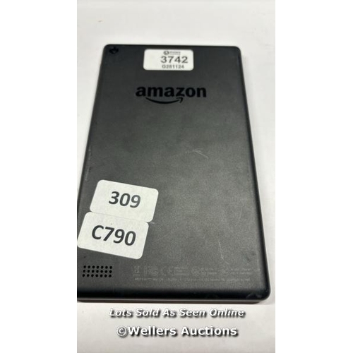 8018 - PRE OWNED AMAZON TABLET / MODEL SR043KL / BLACK/ GOOGLE LOCKED