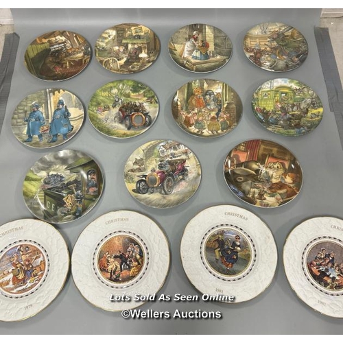 43 - Collectable plates including eleven Wedgewood Wind in the Willows and four Coalport Christmas 1979 -... 