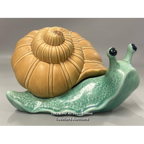 47 - Pottery model of a snail, marked 'Sylvac' 16cm high, 23cm long / AN8