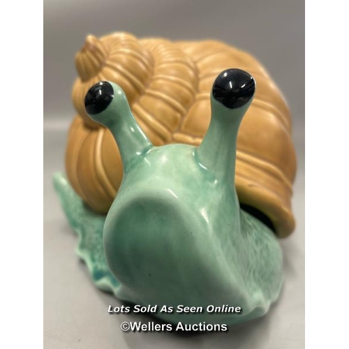 47 - Pottery model of a snail, marked 'Sylvac' 16cm high, 23cm long / AN8