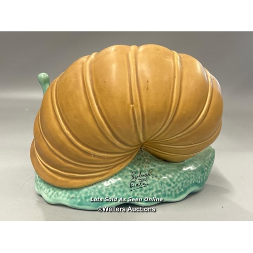 47 - Pottery model of a snail, marked 'Sylvac' 16cm high, 23cm long / AN8