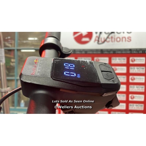 6087 - RED BULL RACING RS 1000 E-SCOOTER / POWERS UP / WITH CHARGER / MINIMAL SIGNS OF USE / SEE IMAGES  / ... 
