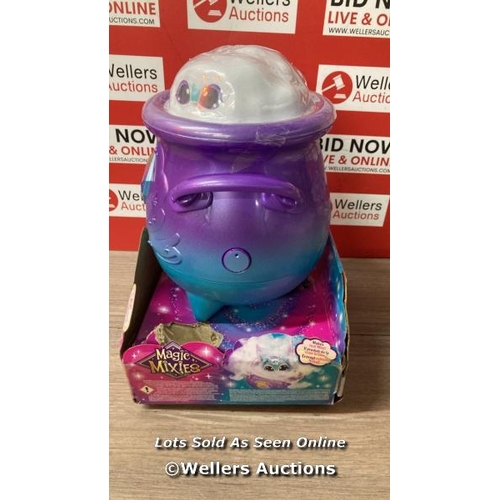 7023 - MAGIC MIXIES - MAGICAL REAL MISTING PURPLE CAULDRON WITH INTERACTIVE 8 INCH BLUE AND PLUSH TOY, FOLL... 