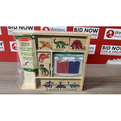 7037 - MELISSA & DOUG DINOSAUR STAMP SET WITH COLOURING PENCILS FOR CHILDREN | ARTS AND CRAFTS FOR KIDS AGE... 