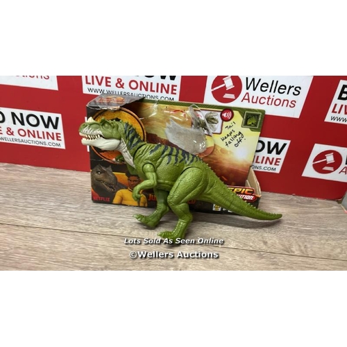 7052 - MATTEL JURASSIC WORLD: CHAOS THEORY NETFLIX - WILD ROAR CERATOSAURUS DINOSAUR FIGURE WITH CONTINUING... 