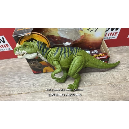 7052 - MATTEL JURASSIC WORLD: CHAOS THEORY NETFLIX - WILD ROAR CERATOSAURUS DINOSAUR FIGURE WITH CONTINUING... 