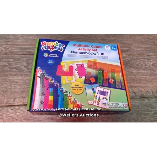 LEARNING RESOURCES LSP0949-UK MATHLINK CUBES NUMBERBLOCKS 1-10 ACTIVITY ...
