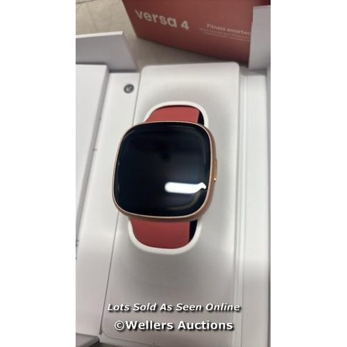 8071 - FITBIT VERSA 4 / PINK / APPEARS EX-DISPLAY, IN VERY GOOD CONDITION / F18