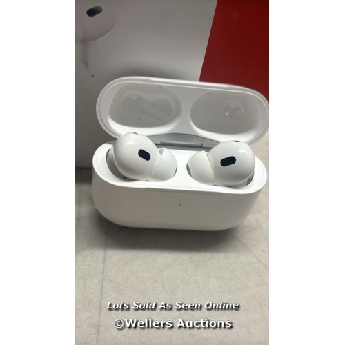 8080 - APPLE AIRPODS PRO (2ND GENERATION)(USB-C), MTJV3ZM/A / CONNECTS TO BT, PLAYS MUSIC / POWERS UP / MIN... 