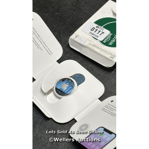 8117 - APPLE AIRTAG. TRACK YOUR KEYS, WALLET, LUGGAGE, BACKPACK. REPLACEABLE BATTERY. WATER-RESISTANT. ONE-... 