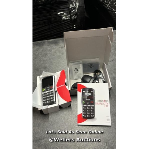 8131 - EMPORIA SIMPLICITY_LTE EASY TO USE 4G BAR MOBILE PHONE FOR THE ELDERLY, CLEAR 2