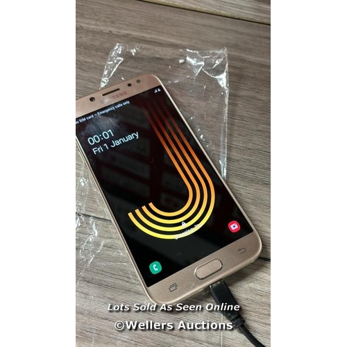 8132 - SAMSUNG GALAXY J5 (2017) 16GB 5.2IN 13MP SIM-FREE SMARTPHONE IN GOLD (RENEWED) / MINIMAL SIGNS OF US... 