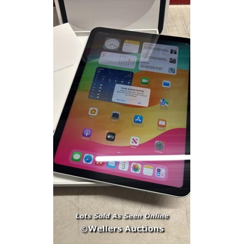 8181 - APPLE IPAD 10TH GEN, 10.9 INCH, WIFI,  MCM84NF/A / APPEARS NEW OPEN BOX, IN VERY GOOD COSMETIC CONDI... 