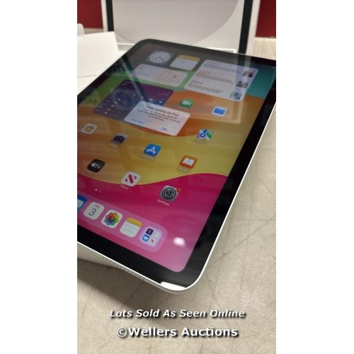 8181 - APPLE IPAD 10TH GEN, 10.9 INCH, WIFI,  MCM84NF/A / APPEARS NEW OPEN BOX, IN VERY GOOD COSMETIC CONDI... 