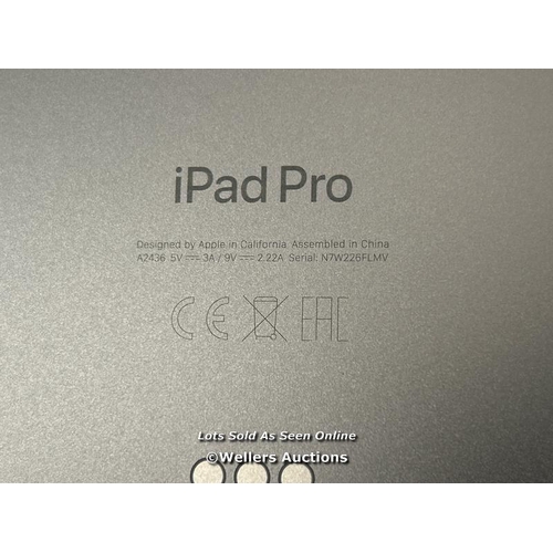 2273 - APPLE IPAD PRO 6TH GEN / 2022 / 12.9 INCH / WIFI / 2TB / MNXY3B/A / POWERS UP / ICLOUD UNLOCKED / AP... 