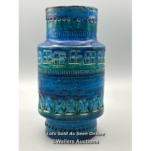 81 - Aldo Londi (1911-2003) for Bitossi Rimini blue glazed vase marked '729 Italy' 15.5cm high / AN12