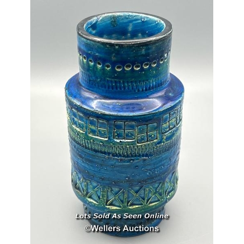 81 - Aldo Londi (1911-2003) for Bitossi Rimini blue glazed vase marked '729 Italy' 15.5cm high / AN12