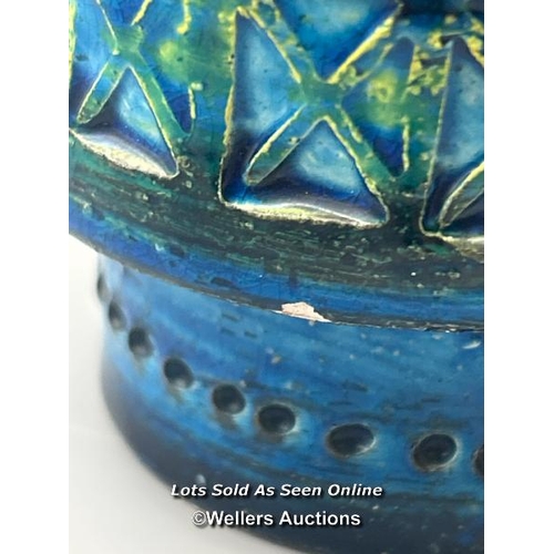 81 - Aldo Londi (1911-2003) for Bitossi Rimini blue glazed vase marked '729 Italy' 15.5cm high / AN12