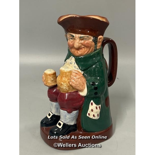 86 - Ceramics including a large W. German rum pot, 36cm high, Royal Doulton 'Old Charlie' toby jug, Mexic... 