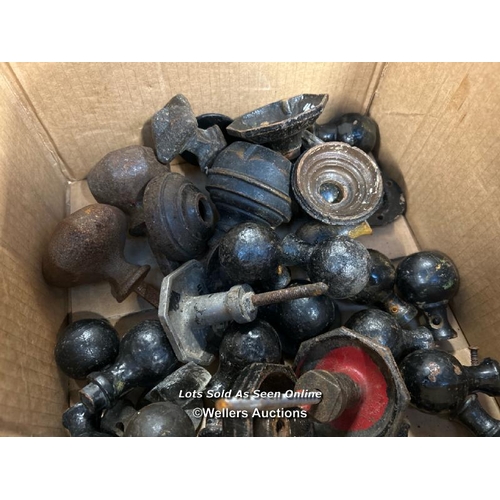 332 - Large quantity of mostly iron doorknobs