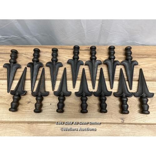 334 - X14 arrowhead-shaped iron rail heads