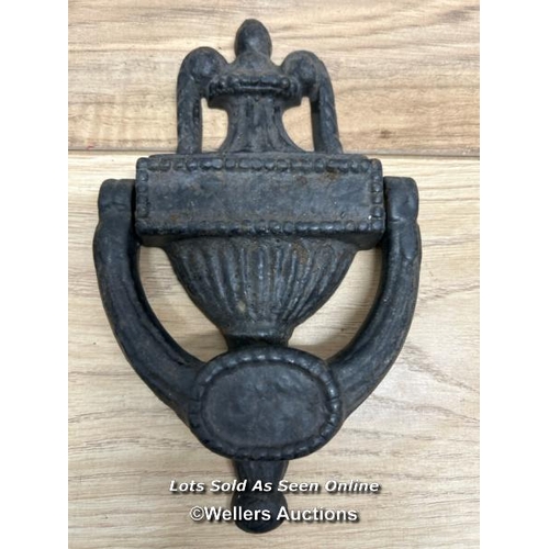 337 - X3 large decorative iron door knockers