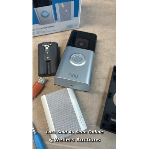 8003 - RING BATTERY VIDEO DOORBELL PLUS WITH CHIME     / SIGNS OF USE