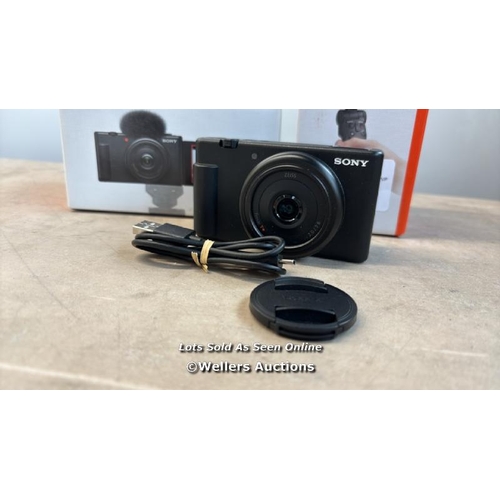 8011 - SONY ZV-1F VLOGGING CAMERA KIT WITH GPVPT2BT.SYU SHOOTING GRIP AND SF-E SERIES 256GB SD CARD / POWER... 