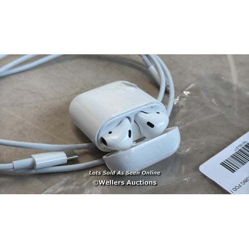 8014 - APPLE AIRPODS PRO / WITH CHARGING POD / MWP22ZM/A  / POWERS UP / CONNECTS TO BT / SIGNS OF USE / WIT... 