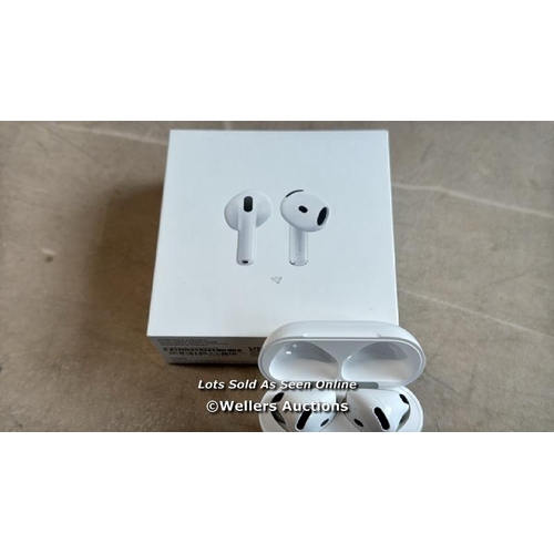 8030 - APPLE AIRPODS (4TH GENERATION) WITH ACTIVE NOISE CANCELLATION, MXP93ZM/A / APPEAERS NEW IN OPEN BOX ... 