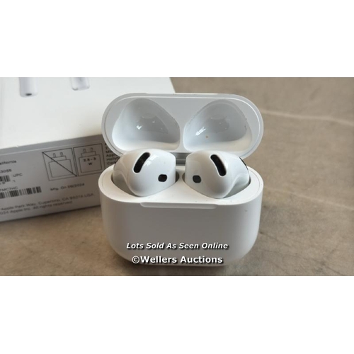 8037 - APPLE AIRPODS 4TH GEN / MXP63ZM/A / SIGNS OF USE / NO POWER / SEE IMAGES / G4