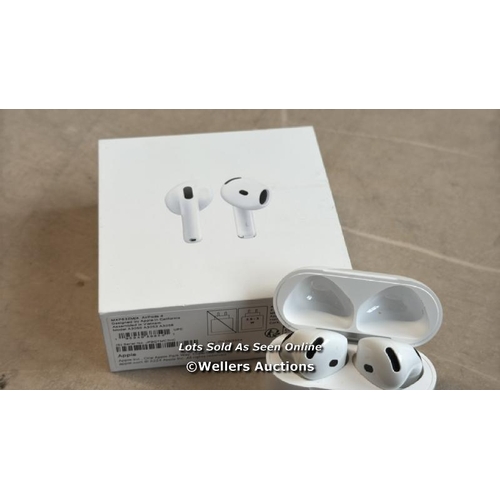 8037 - APPLE AIRPODS 4TH GEN / MXP63ZM/A / SIGNS OF USE / NO POWER / SEE IMAGES / G4