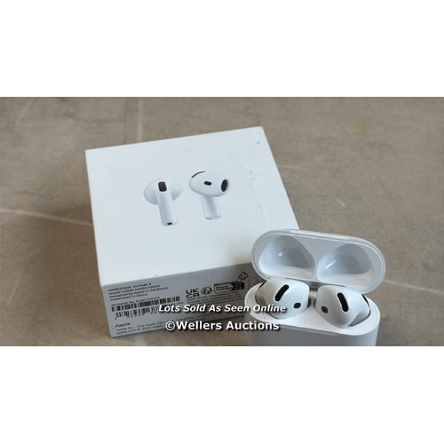 8040 - APPLE AIRPODS 4TH GEN / MXP63ZM/A / MINIMAL SIGNS OF USE / NO POWER / SEE IMAGES / G4