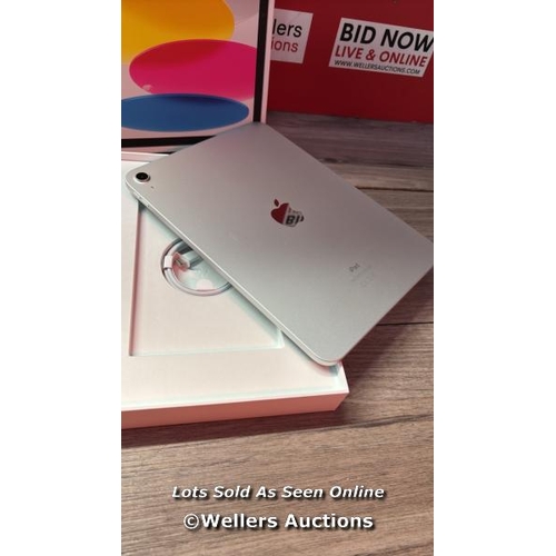 8061 - APPLE IPAD 10TH GEN, 10.9 INCH, WIFI,  MCM84NF/A / APPEARS NEW OPEN BOX, IN VERY GOOD COSMETIC CONDI... 