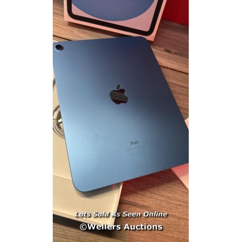 8063 - APPLE IPAD 10TH GEN, 10.9 INCH, WIFI,  MCM84NF/A / APPEARS NEW OPEN BOX, IN VERY GOOD COSMETIC CONDI... 